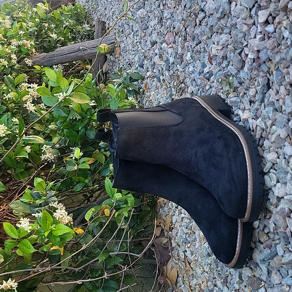 Kensie Womens Black Ankle Boots Size 8.5 - Picture 4 of 10